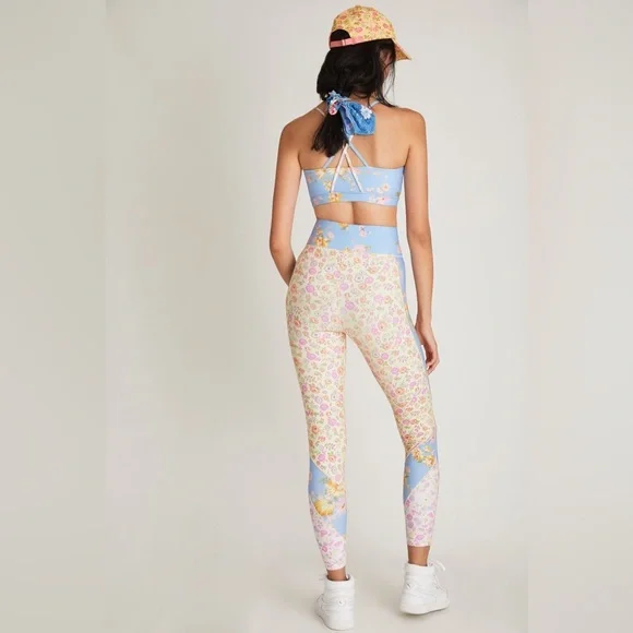 LoveShackFancy x Bandier Mixed Print Floral Leggings - Picture 9 of 16